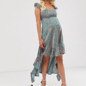 ASOS Frilly Hi low maxi dress